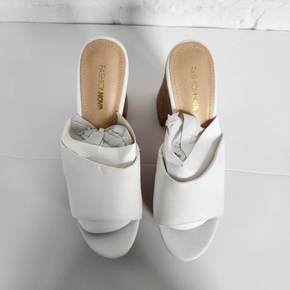 Fashion Nova corked platform